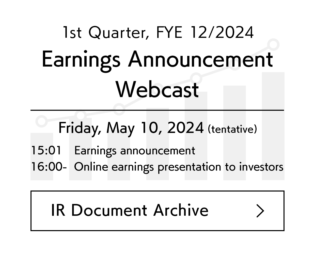 4th Quarter, Fiscal Year 2023 Earnings Announcement Webcast